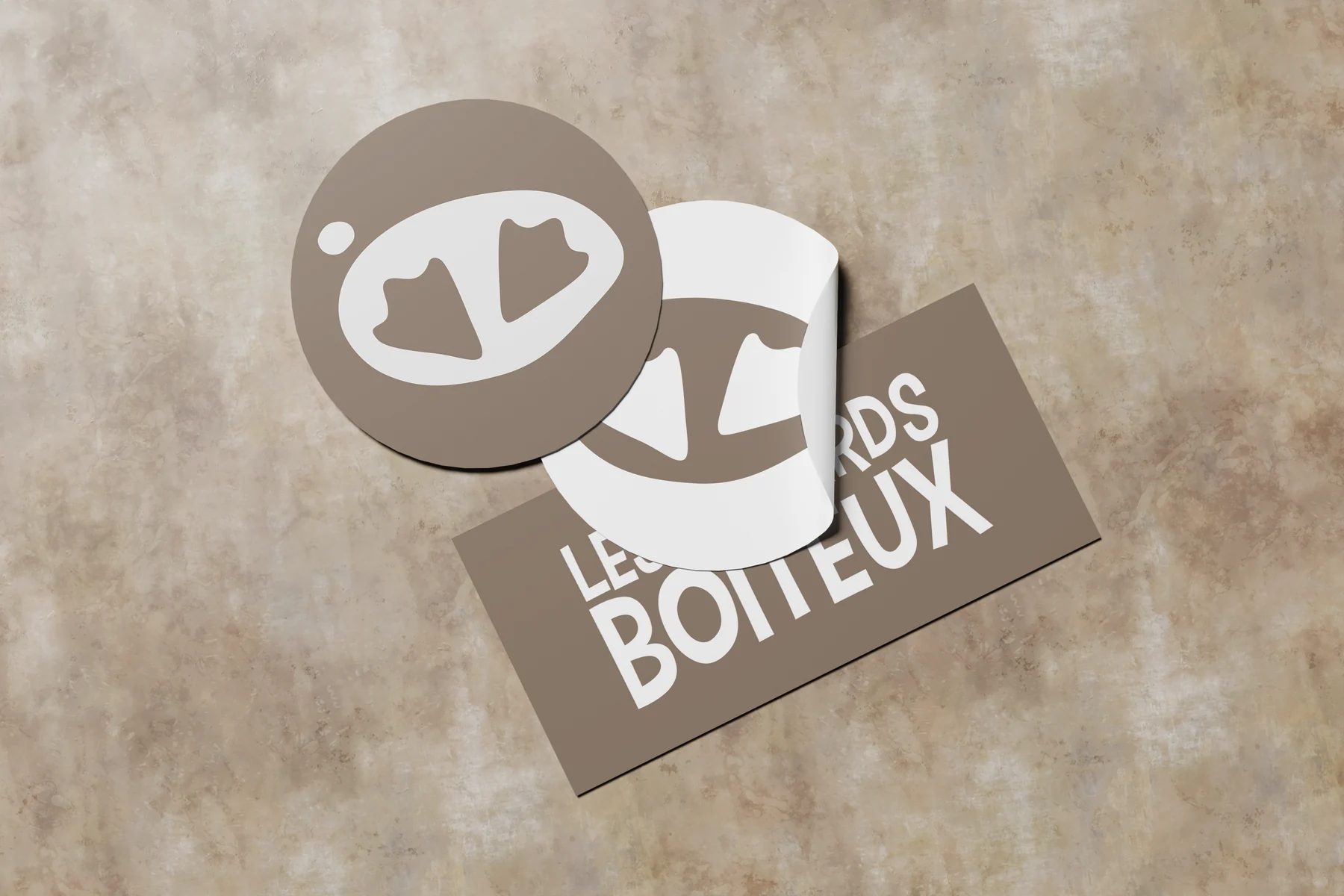 Déclinaisons du logo des Canards Boiteux sur des supports imprimés