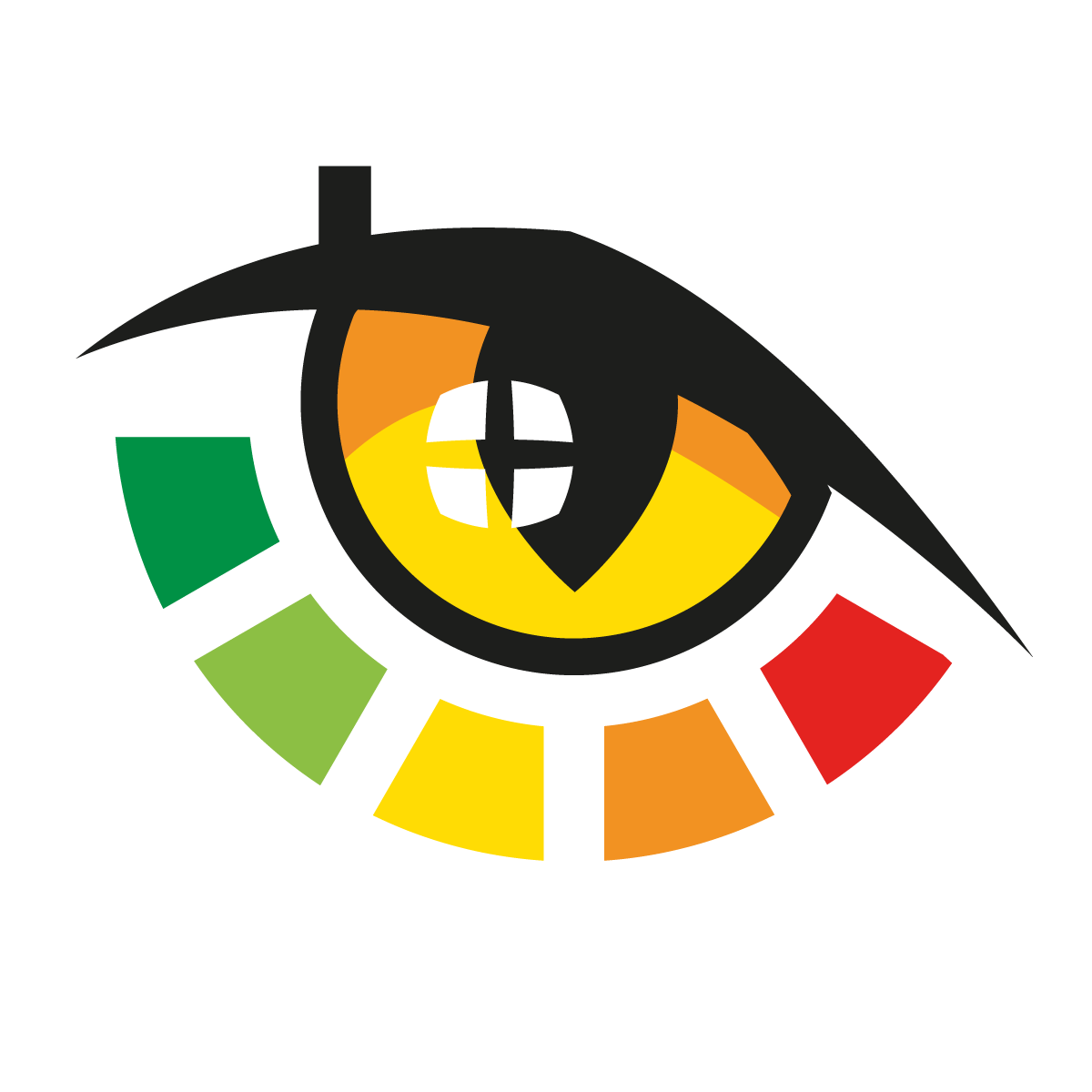 Déclinaison du symbole L’Œil du Diag pour une photo de profil